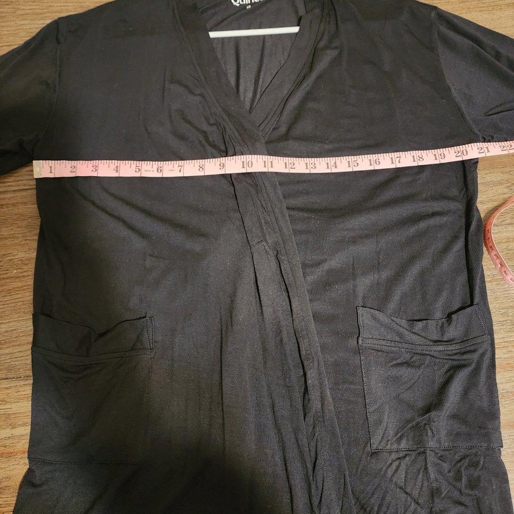 Quince Bamboo Jersey Maternity & Nursing Button Front Nightgown and Robe Small - Picture 3 of 13